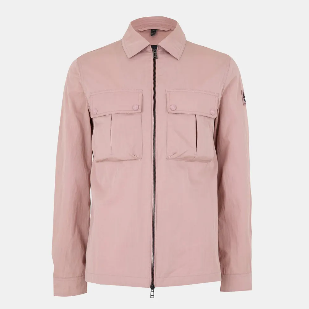 Belstaff Men's Stride Zip Collar Long Sleeve Overshirt