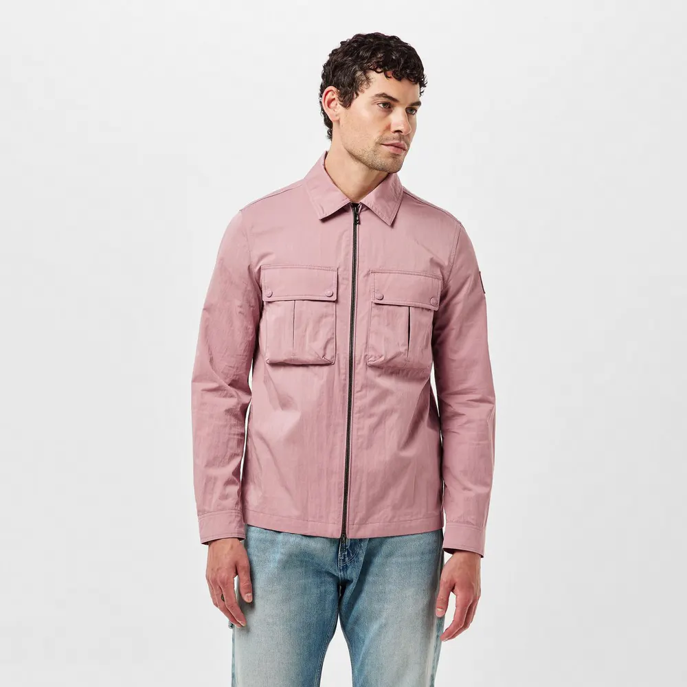 Belstaff Men's Stride Zip Collar Long Sleeve Overshirt detail 3