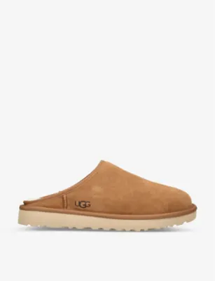 UGG Classic Slip-On suede and shearling slippers - EUR 41 / 7 UK MEN in TAN – Mens | Casual shoes | Slippers