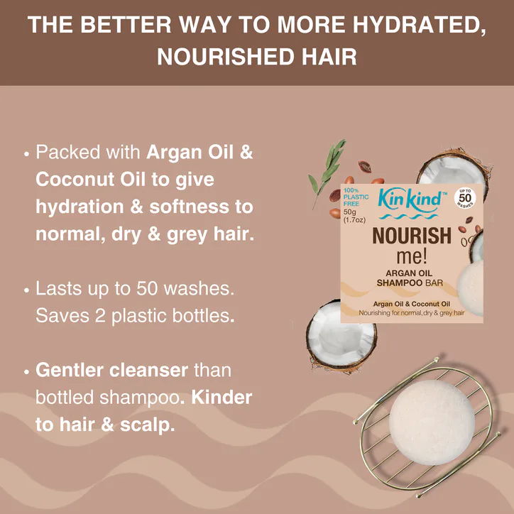 KinKind NOURISH me! Argan Oil Shampoo Bar 50g detail 2