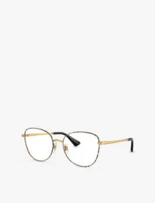 DOLCE & GABBANA DG1355 Round-Frame Metal Optical Glasses detail 3