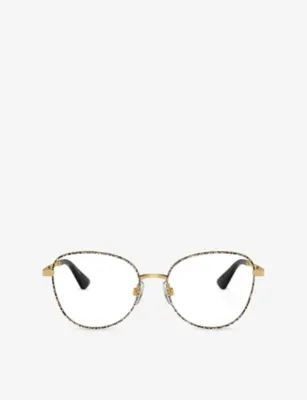 DOLCE & GABBANA DG1355 Round-Frame Metal Optical Glasses