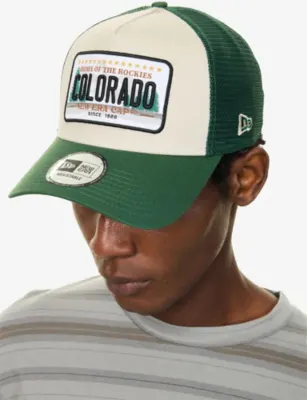 NEW ERA Colorado Branded-Patch Cotton and Mesh Trucker Cap detail 2