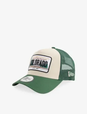 NEW ERA Colorado Branded-Patch Cotton and Mesh Trucker Cap
