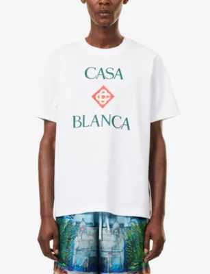 CASABLANCA Classic-Logo Cotton T-Shirt detail 3