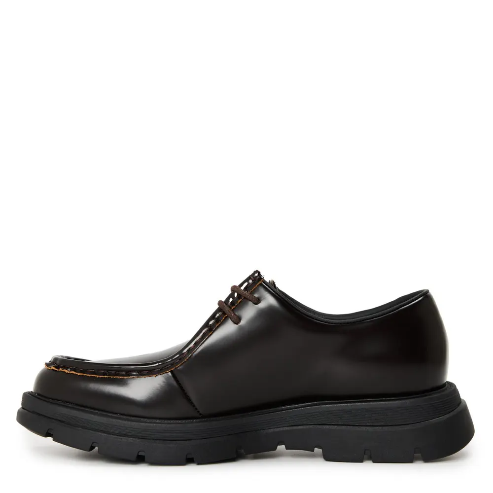 Steve Madden Men's Reice Flat Mule in Brown Lthr, additional product view 2