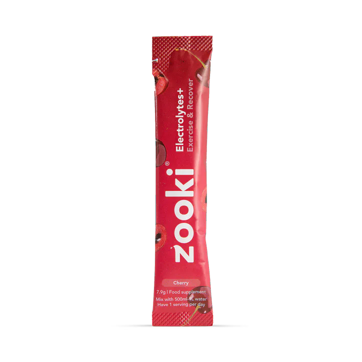 Zooki Electrolytes+ Exercise & Recover, Cherry Flavour - 7 Sachets, additional product view 2