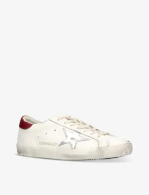 GOLDEN GOOSE Superstar Exclusive 3 leather low-top trainers - EUR 42 / 8 UK MEN in WHITE/COMB, additional product view 3