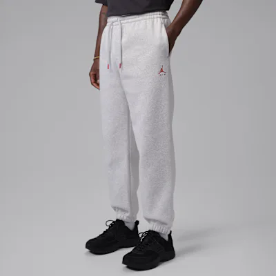 Jordan Brooklyn Men's Trousers - Neutral Grey/Heather/University Red