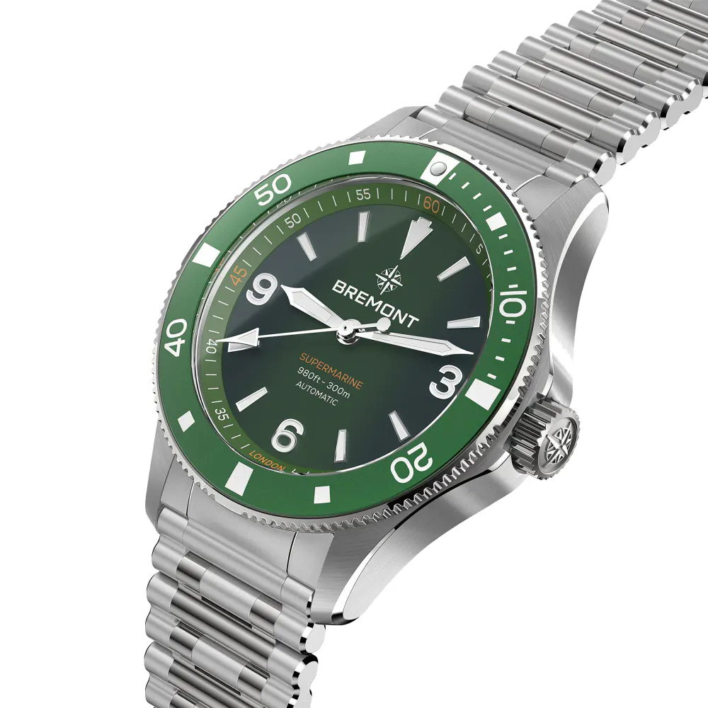 Bremont Supermarine 300M 40mm Mens Watch Green in Green, additional product view 2
