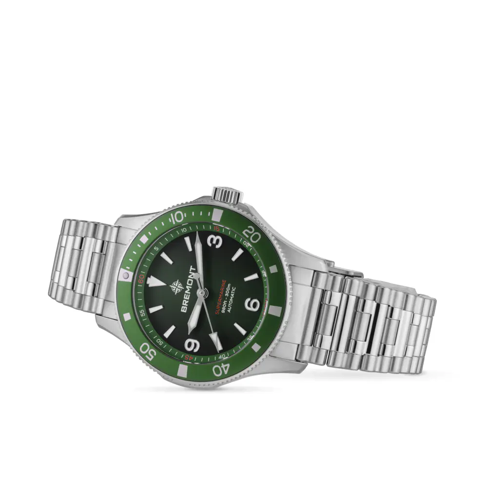 Bremont Supermarine 300M 40mm Mens Watch Green in Green, additional product view 3