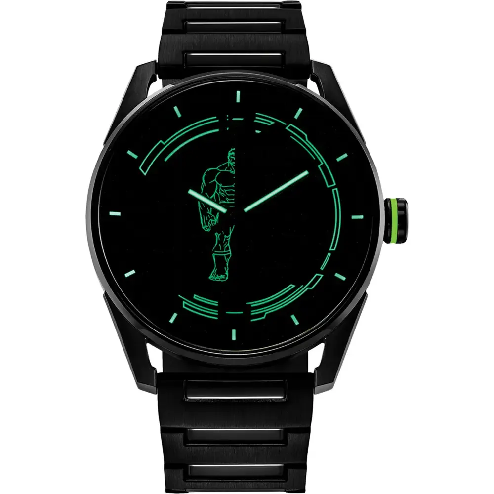 Citizen Marvel Hulk Green Goliath Inspired 42mm Mens Watch detail 2