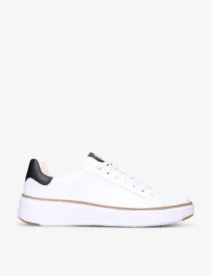 COLE HAAN Grand Pro Topspin leather trainers - WHITE - EUR 44.5 / 10.5 UK MEN in WHITE – Mens | Trainers | Lace up trainers