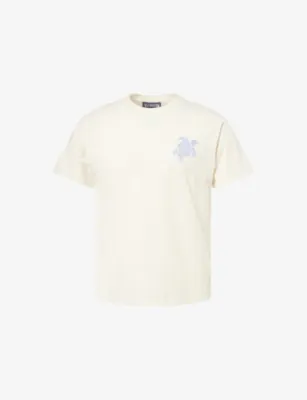 VILEBREQUIN Partisol Branded-Print Cotton-Jersey T-Shirt - OFF-WHITE detail 2