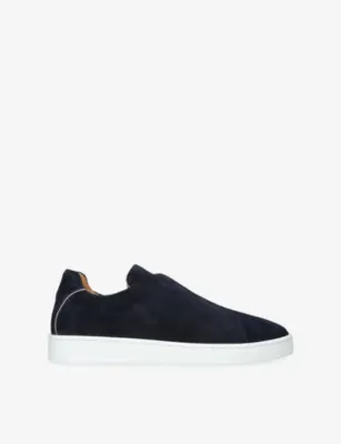 AURELIEN AUR3 Suede Trainers - EUR 45 / 11 UK MEN in Navy – Mens | Trainers | Lace up trainers