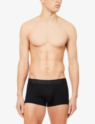SUNSPEL Branded Mid-Rise Stretch-Woven Trunks detail 2