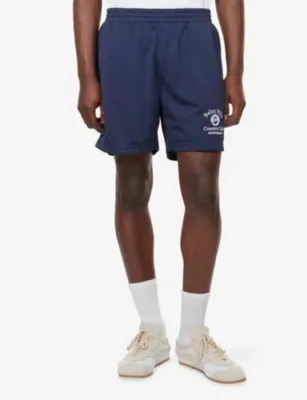 BELIER Elias Logo-Print Mesh Shorts detail 3