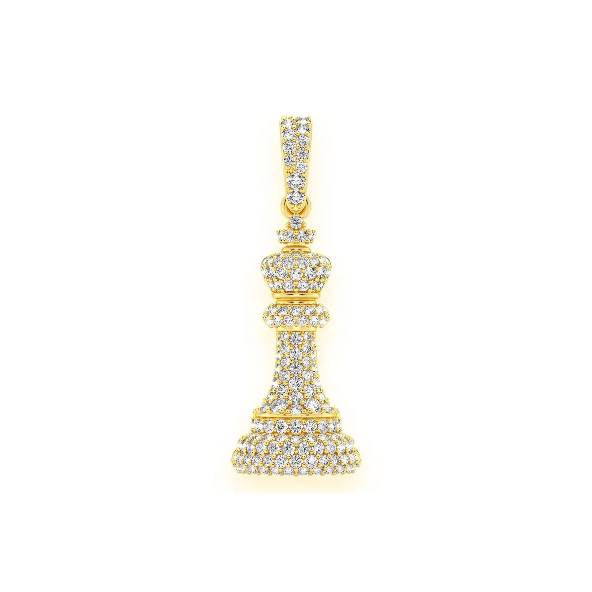 For Him King Chess Diamond Pendant in Rose Gold / Lab Grown Diamond – Pendant
