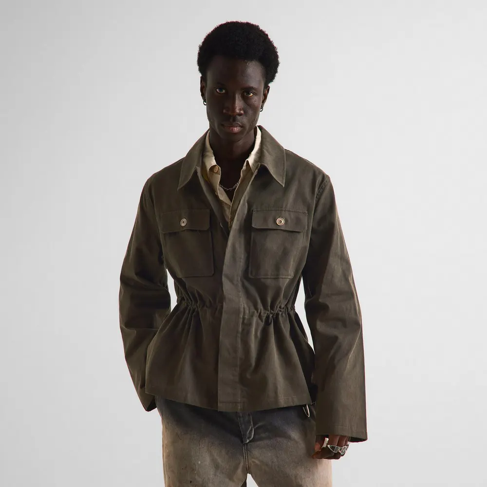 Our Legacy Men's Field Jacket in Antique Mudd, additional product view 3