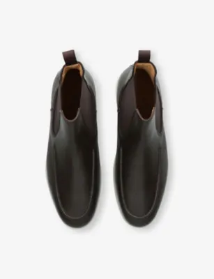 AURELIEN City Leather Chelsea Boots - EUR 43 / 9 UK MEN in Dark Brown, additional product view 2