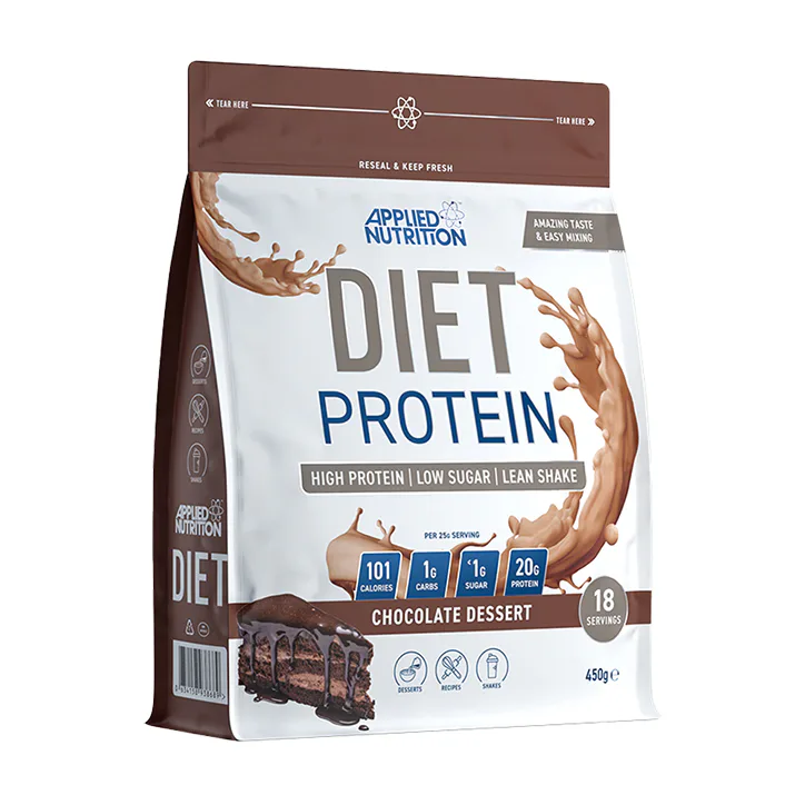 Applied Nutrition Diet Protein Chocolate Dessert 450g (18 Servings)