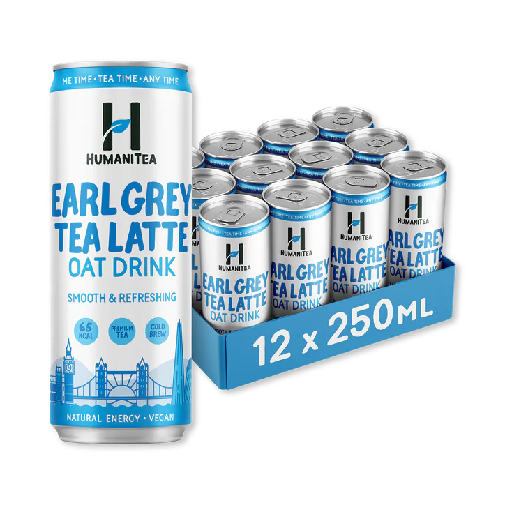HumaniTea Cold Brew Earl Grey Tea Latte - 12x250ml, additional product view 2