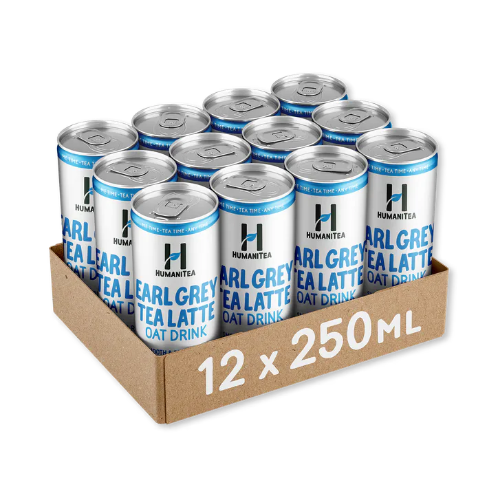 HumaniTea Cold Brew Earl Grey Tea Latte - 12x250ml
