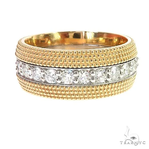 RINA - For Him CUSTOM Custom Made 2 Tone Wedding Band 67093 in 10 – Ring