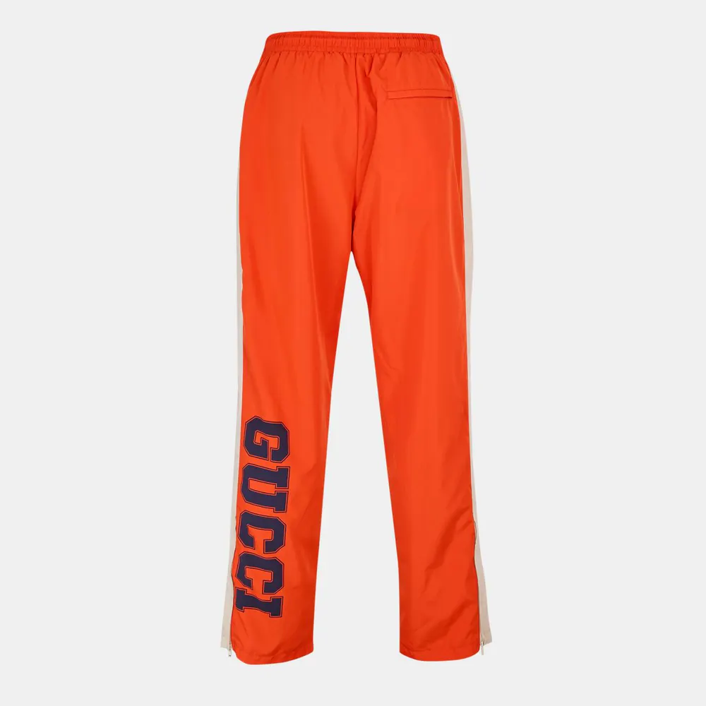 Gucci Men's Open Bottom Woven Joggers detail 2