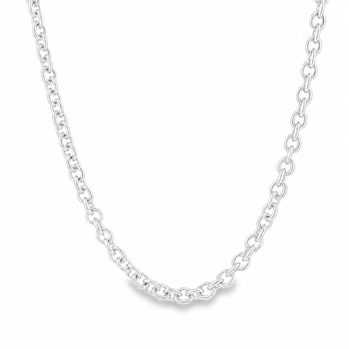 JALGAS - ALESSI DOMENICO Palladium Silver Rolo Chain 4.5mm 71448 – Chain