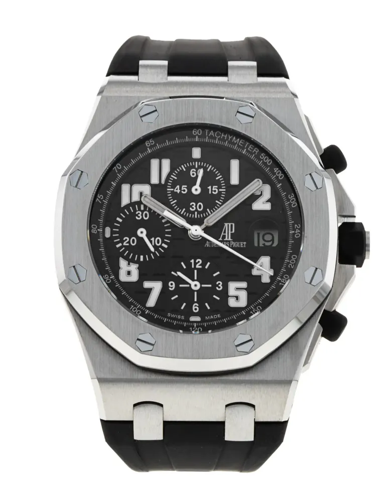 Audemars Piguet Royal Oak Offshore 26020ST.OO.D001IN.01.A — 2007 — Very good in Black Arabic – Pre-owned watches