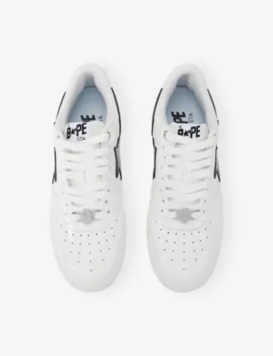 A BATHING APE BAPE STA #2 M2 Leather Trainers - EUR 46 / 12 UK MEN in WHITE, additional product view 2