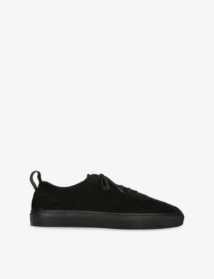 GRENSON Sneaker 1 U Suede Trainers - EUR 41 / 7 UK MEN in BLACK – Mens | Trainers | Lace up trainers
