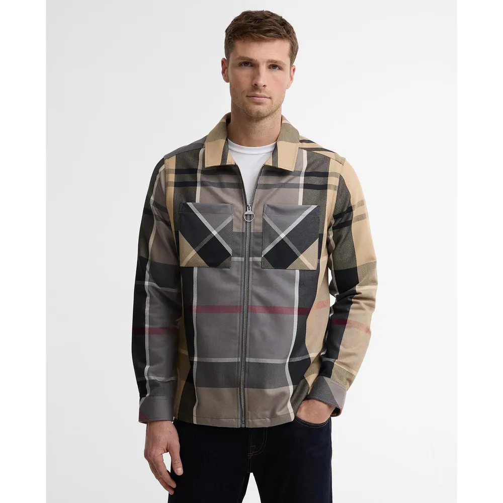 Barbour Mens Ettrick Overshirt detail 2