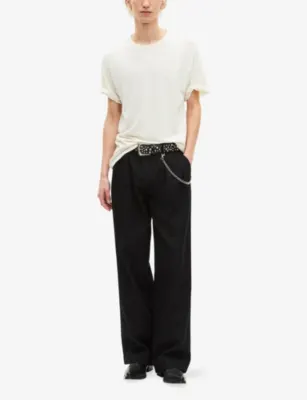 THE KOOPLES Brand-Embroidered Short-Sleeved Cotton-Jersey T-Shirt detail 2