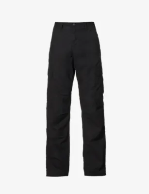 CARHARTT WIP Logo-patch straight-leg cotton trousers