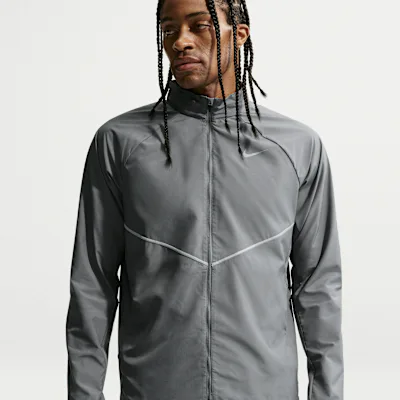 Nike Miler Men's Repel UV Protection Running Jacket - Smoke Grey/Smoke Grey