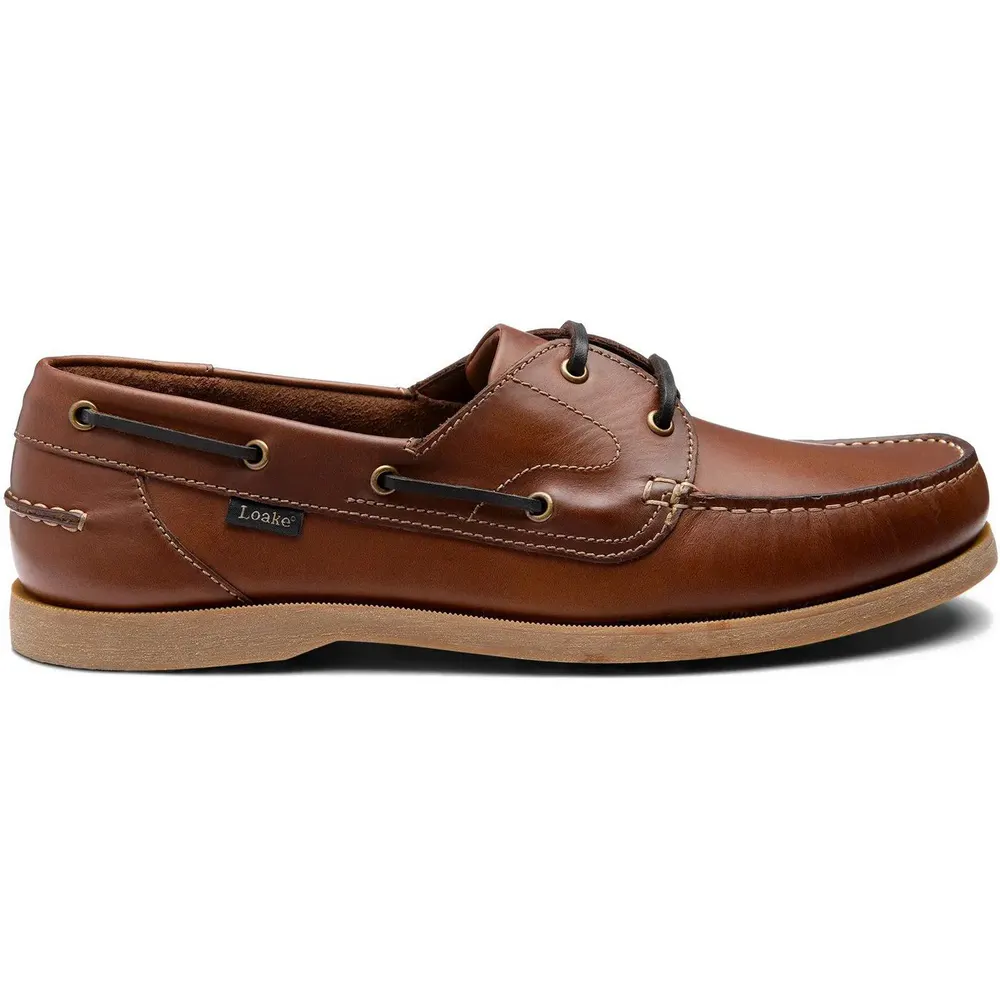 Loake Men's Boat Shoes in Brown Waxy – Footwear