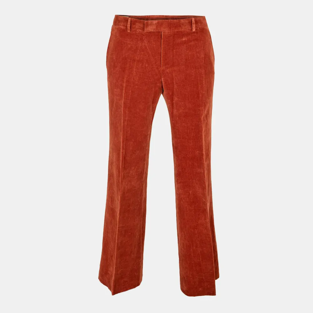 Gucci Men's Flared Quality Fabric Trousers