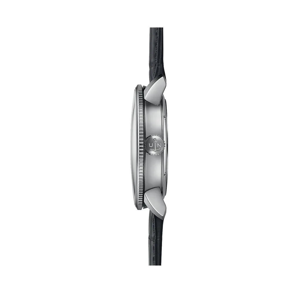Ulysse Nardin Marine Torpilleur 42mm Stainless Steel Case And Bezel in White, additional product view 3