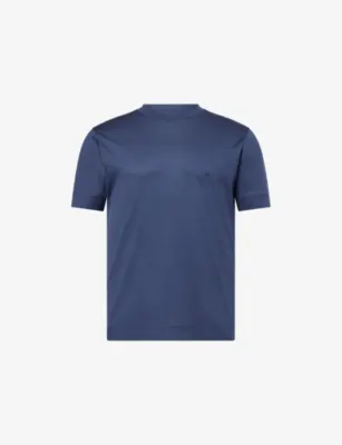 EMPORIO ARMANI Logo-Print Crew-Neck Cotton-Jersey T-Shirt