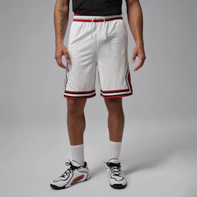 Jordan Sport Men's Dri-FIT 23cms (approx.) Diamond Shorts - White/Gym Red/White