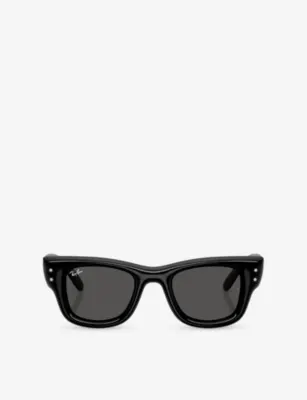 RAY-BAN RB4940B Wayfarer Puffer Square-Frame Acetate Sunglasses