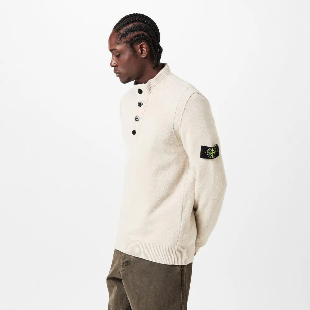 Stone Island Half-Button Jumper detail 3