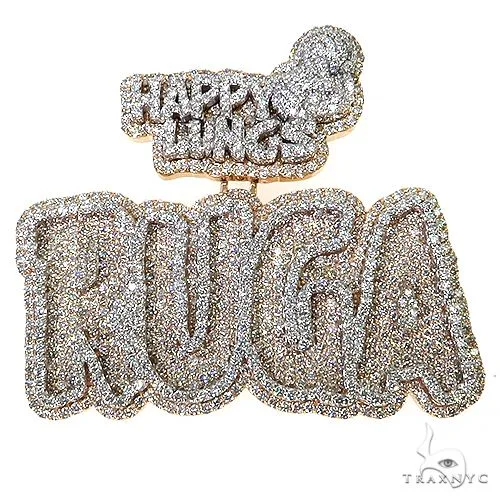 RINA - For Him CUSTOM Custom Made Diamond Name Logo Pendant 68660 – Pendant