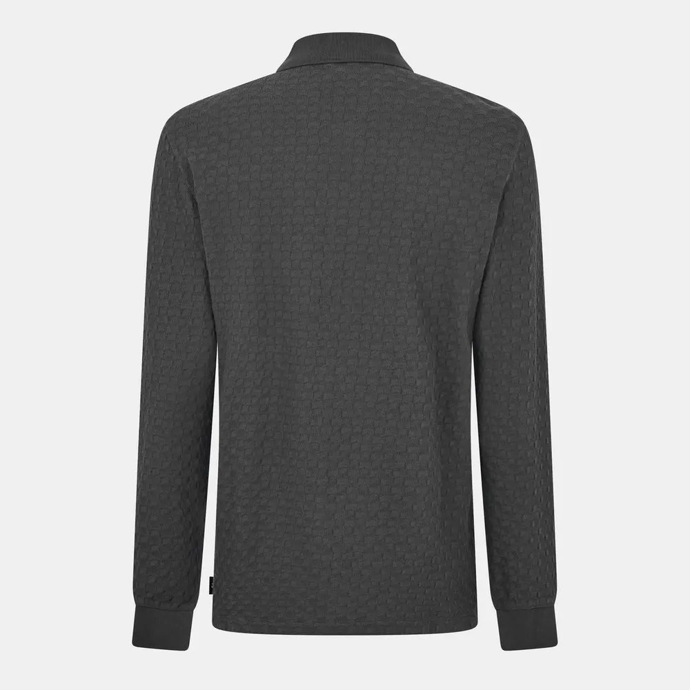 PS Paul Smith Men's Button Waffle Long Sleeve Polo Shirt detail 2