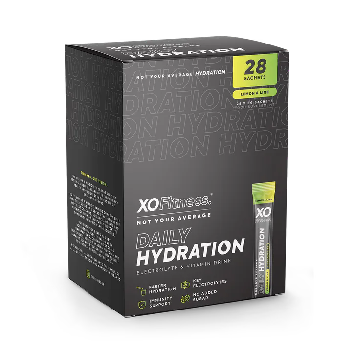 XO Fitness Hydration Sachets - 28 Pack - Lemon & Lime
