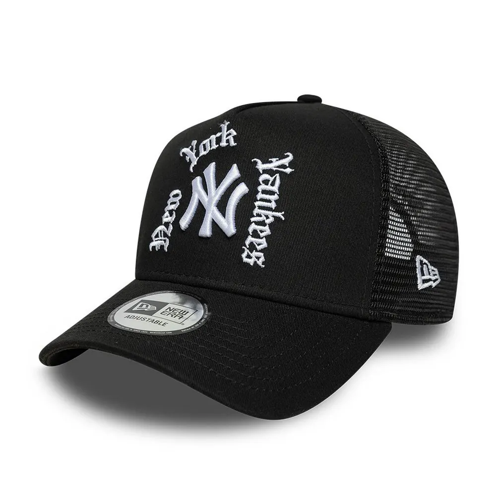 New Era Wordmark Adjustable Trucker Cap