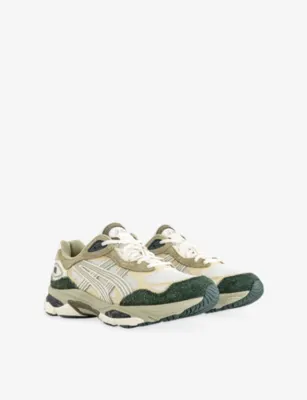 ASICS Gel-NYC 2.0 Suede Trainers - 5 in CREAM DUSTY FERN, additional product view 3
