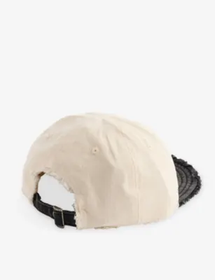 HERESY Scraggy Brand-Embroidered Cotton Baseball Cap detail 3